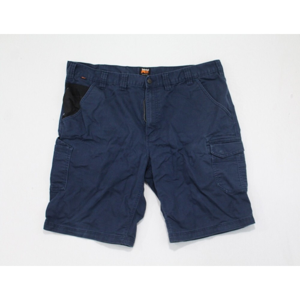 Timberland Pro Blue Cargo Shorts Straight Fit Workwear Size